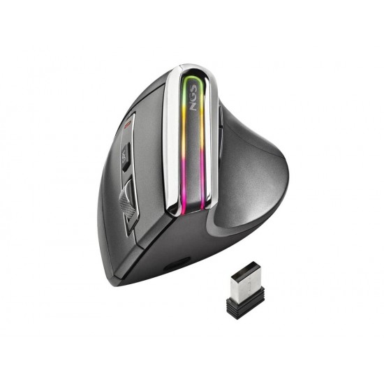 RATON NGS EVO KARMA INALAMBRICO VERTICAL 7 BOTONES 800/1200/1600/2400/3200 DPI RATON NGS EVO KARMA INALAMBRICO VERTICAL 7 BOTONES 800/1200/1600/2400/3200 DPI