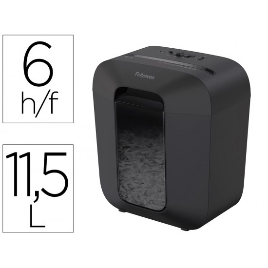DESTRUCTORA DE DOCUMENTOS FELLOWES LX25 CAPACIDAD 6H SEGURIDAD P4 GRAPAS CLIPS Y TARJETAS PAPELERA 11 DESTRUCTORA DE DOCUMENTOS FELLOWES LX25 CAPACIDAD 6H SEGURIDAD P4 GRAPAS CLIPS Y TARJETAS PAPELERA 11