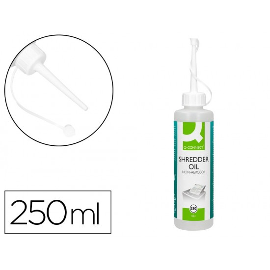 ACEITE LUBRICANTE Q-CONNECT PARA DESTRUCTORA DE DOCUMENTOS BOTE DE 250 ML ACEITE LUBRICANTE Q-CONNECT PARA DESTRUCTORA DE DOCUMENTOS BOTE DE 250 ML