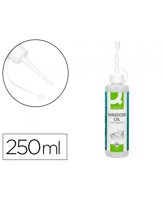 ACEITE LUBRICANTE Q-CONNECT PARA DESTRUCTORA DE DOCUMENTOS BOTE DE 250 ML