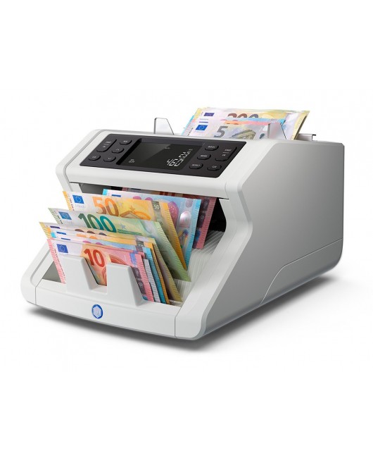 CONTADOR TOTALIZADOR DE BILLETES SAFESCAN 2265 CUENTA EURO LIBRA MEZCLADOS VERIFICA UV/MG/COLOR/TAMAÑO Y ESPESOR
