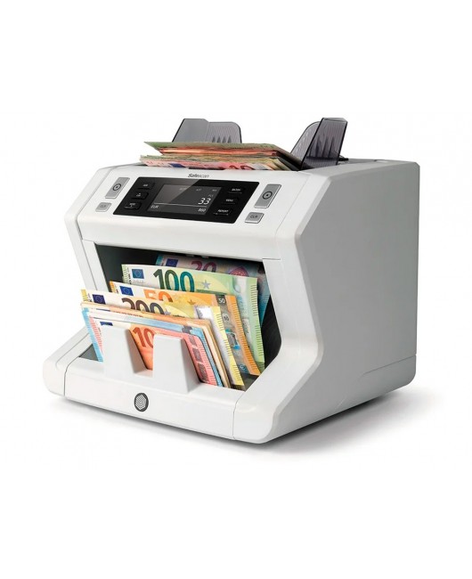 CONTADOR DE BILLETES SAFESCAN 2850 FUNCION AÑADIR Y FAJOS DETECCION TINTA UV/MAGNETICA Y TAMAÑO VELOCIDAD CONTEO