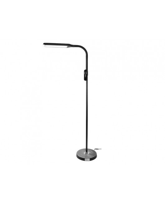 LAMPARA DE SUELO Q-CONNECT 15W CON CONTROL REMOTO ALTURA 146 CM COLOR NEGRO