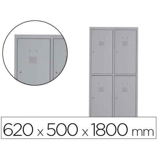 TAQUILLA METALICA ROCADA 300 2 MODULOS X 1 PUERTA GRIS 620X500X1800 MM TAQUILLA METALICA ROCADA 300 2 MODULOS X 1 PUERTA GRIS 620X500X1800 MM