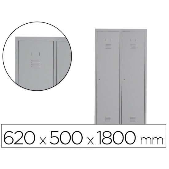 TAQUILLA METALICA ROCADA 300 2 MODULOS X 2 PUERTAS GRIS 620X500X1800 MM TAQUILLA METALICA ROCADA 300 2 MODULOS X 2 PUERTAS GRIS 620X500X1800 MM