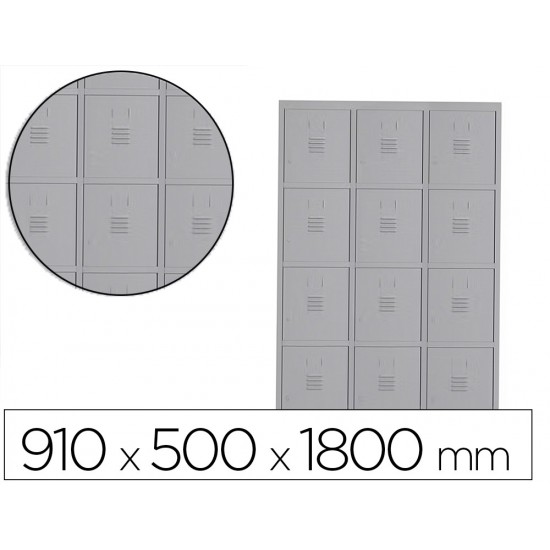 TAQUILLA METALICA ROCADA 300 3 MODULOS X 4 PUERTAS GRIS 910X500X1800 MM TAQUILLA METALICA ROCADA 300 3 MODULOS X 4 PUERTAS GRIS 910X500X1800 MM
