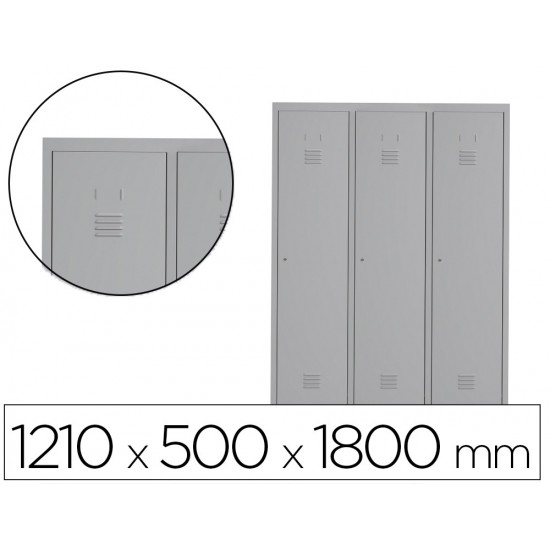 TAQUILLA METALICA ROCADA 400 3 MODULOS X 1 PUERTA GRIS 1210X500X1800 MM TAQUILLA METALICA ROCADA 400 3 MODULOS X 1 PUERTA GRIS 1210X500X1800 MM