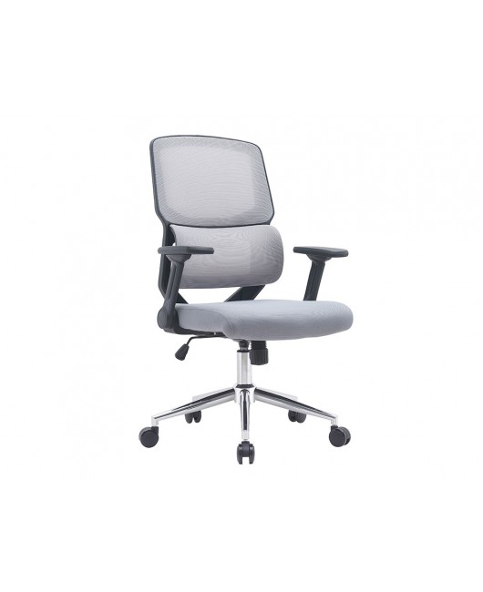 SILLA Q-CONNECT OFICINA LUCCA MALLA BASE METALICA ALT MAX 1090 ANC 700 PROF 650 RUEDAS PREMIUM COLOR NEGRO GRIS