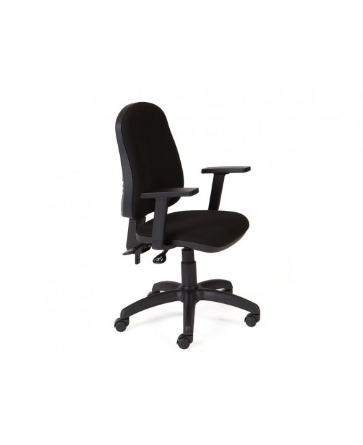 SILLA ROCADA DIRECCION SISTEMA ASINCRO CON BRAZOS COLOR NEGRO