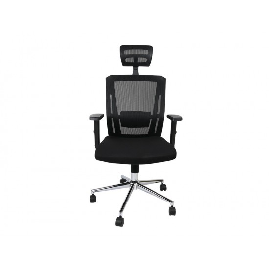 SILLA GIRATORIA Q-CONNECT ERGONOMICA RESPALDO ALTO Y REPOSACABEZA AJUSTABLE EN ALTURA 1180+100X630X625 MM SILLA GIRATORIA Q-CONNECT ERGONOMICA RESPALDO ALTO Y REPOSACABEZA AJUSTABLE EN ALTURA 1180+100X630X625 MM