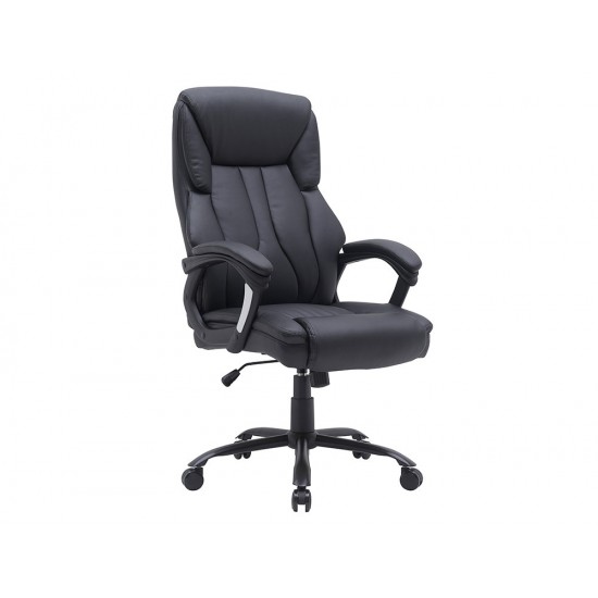 SILLA Q-CONNECT DIRECCION BOLZ ANO SIMIL PIEL BASE METALICA ALT MAX 1260 ANC 650 PROF 730 MM RUEDAS PREMIUM COLOR NEGRO SILLA Q-CONNECT DIRECCION BOLZ ANO SIMIL PIEL BASE METALICA ALT MAX 1260 ANC 650 PROF 730 MM RUEDAS PREMIUM COLOR NEGRO