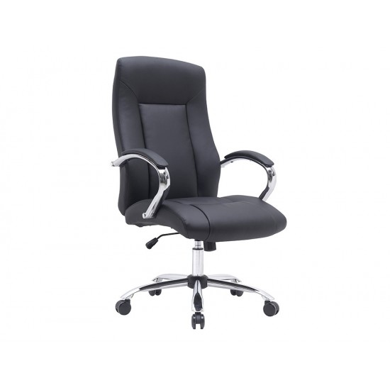 SILLA Q-CONNECT DIRECCION VERO NA SIMIL PIEL BASE METALICA ALT MAX 1210 ANC 650 PROF 730 MM RUEDAS PREMIUM COLOR NEGRO SILLA Q-CONNECT DIRECCION VERO NA SIMIL PIEL BASE METALICA ALT MAX 1210 ANC 650 PROF 730 MM RUEDAS PREMIUM COLOR NEGRO