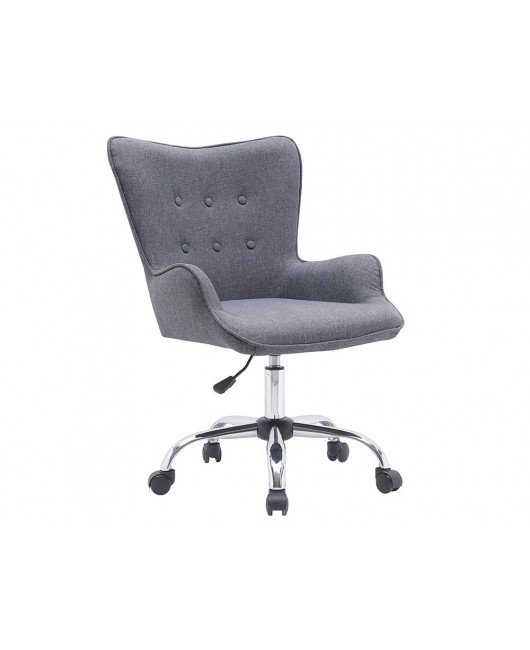 SILLA Q-CONNECT ESCRITORIO MES SINA BASE METALICA ALT MAX 960 ANC 570 PROF 620 RUEDAS PREMIUM COLOR GRIS