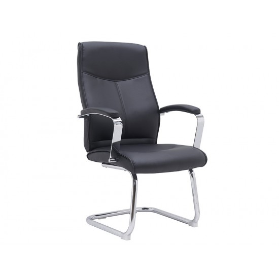 SILLA Q-CONNECT ESCRITORIO MOD ENA SIMIL PIEL BASE METALICA ALT MAX 1050 ANC 630 PROF 650 COLOR NEGRO SILLA Q-CONNECT ESCRITORIO MOD ENA SIMIL PIEL BASE METALICA ALT MAX 1050 ANC 630 PROF 650 COLOR NEGRO