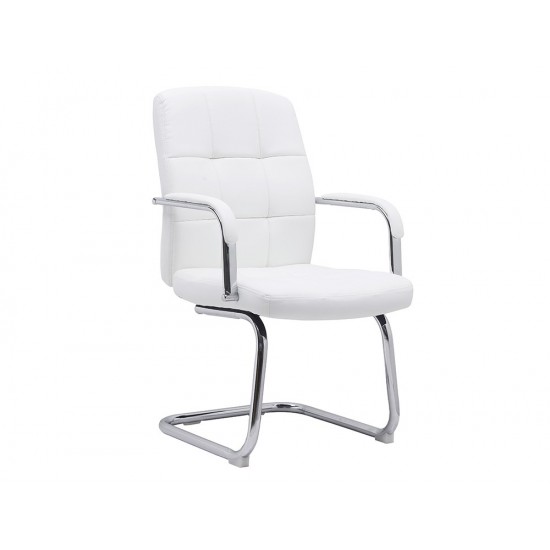 SILLA Q-CONNECT ESCRITORIO PIA VE SIMIL PIEL BASE METALICA ALT MAX 1050 ANC 610 PROF 680 COLOR BLANCO SILLA Q-CONNECT ESCRITORIO PIA VE SIMIL PIEL BASE METALICA ALT MAX 1050 ANC 610 PROF 680 COLOR BLANCO