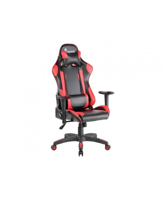 SILLA ROCADA GAMING PROFESIONAL CON BRAZO REGULABLES MECANISMO BASCULANTE SIMILPIEL