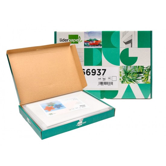 CARTULINA LIDERPAPEL A4 180G/M2 BLANCO PAQUETE DE 25+5 HOJAS CARTULINA LIDERPAPEL A4 180G/M2 BLANCO PAQUETE DE 25+5 HOJAS