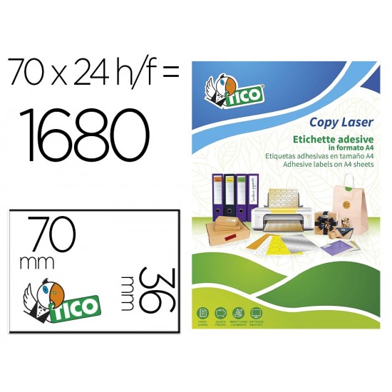 ETIQUETA ADHESIVA TICO AMARILLO FLUOR PERMANENTE CERTIFICADO FSC LASER/INKJET/FOTOCOPIA 70X36 ETIQUETA ADHESIVA TICO AMARILLO FLUOR PERMANENTE CERTIFICADO FSC LASER/INKJET/FOTOCOPIA 70X36
