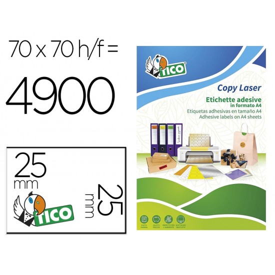 ETIQUETA ADHESIVA TICO NARANJA FLUOR PERMANENTE FSC LASER/ INKJET/FOTOCOPIA REDONDA 25 MM CAJA DE 4900 UNIDADES ETIQUETA ADHESIVA TICO NARANJA FLUOR PERMANENTE FSC LASER/ INKJET/FOTOCOPIA REDONDA 25 MM CAJA DE 4900 UNIDADES