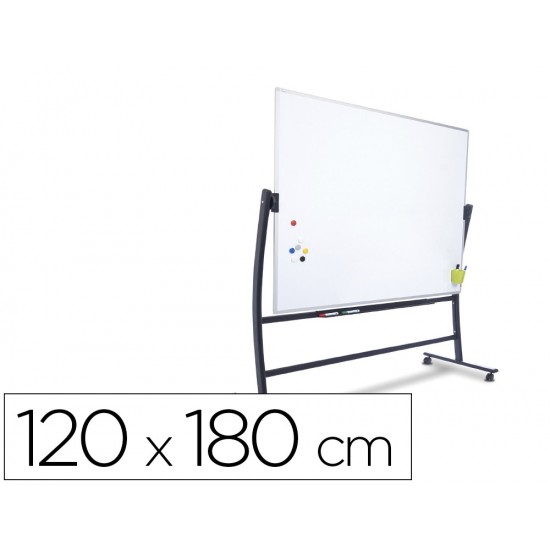 PIZARRA BLANCA ROCADA ACERO LACADO MAGNETICO MARCO ALUMINIO DOBLE CARA VOLTEABLE CURVE 120X180 CM PIZARRA BLANCA ROCADA ACERO LACADO MAGNETICO MARCO ALUMINIO DOBLE CARA VOLTEABLE CURVE 120X180 CM