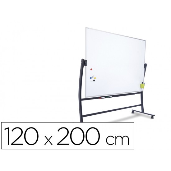 PIZARRA BLANCA ROCADA ACERO VITRIFICADO MAGNETICO MARCO ALUMINIO DOBLE CARA VOLTEABLE CURVE 120X200 CM PIZARRA BLANCA ROCADA ACERO VITRIFICADO MAGNETICO MARCO ALUMINIO DOBLE CARA VOLTEABLE CURVE 120X200 CM