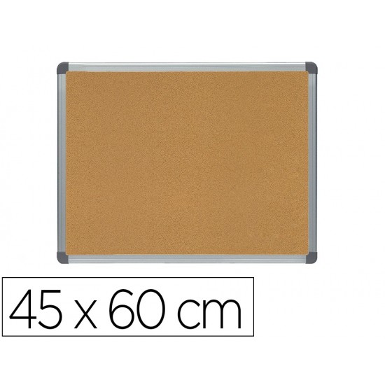PIZARRA CORCHO ROCADA MARCO ALUMINIO CON CANTONERAS 45X60 CM PIZARRA CORCHO ROCADA MARCO ALUMINIO CON CANTONERAS 45X60 CM