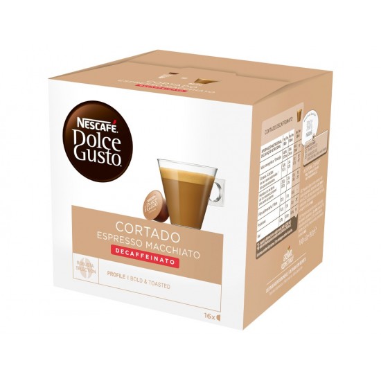 CAFE DOLCE GUSTO CORTADO DESCAFEINADO CAJA MONODOSIS DE 16 UNIDADES CAFE DOLCE GUSTO CORTADO DESCAFEINADO CAJA MONODOSIS DE 16 UNIDADES