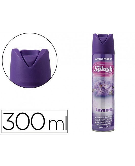 AMBIENTADOR SPRAY SPLASH AROMA LAVANDA BOTE DE 300 ML
