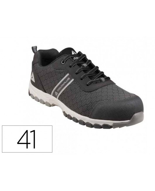 ZAPATO DE SEGURIDAD DELTAPLUS BOSTON DEPORTIVO POLIESTER CON REFUERZO TPU SUELA SELLADA NEGRO TALLA 41