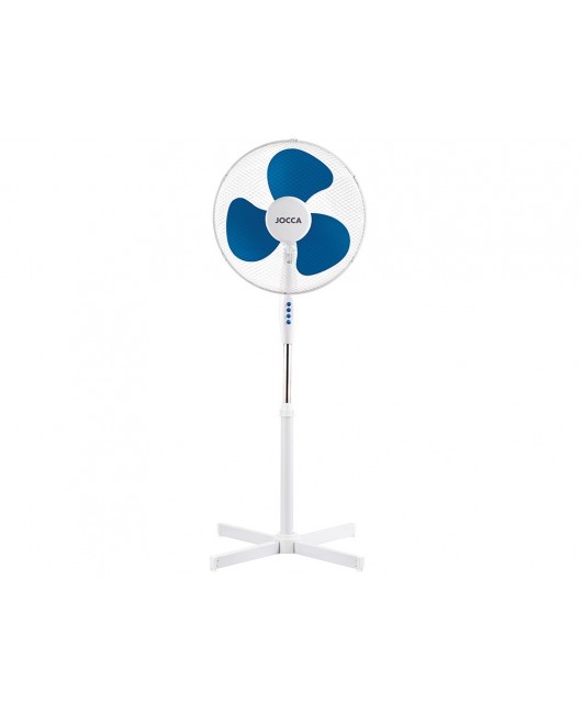 VENTILADOR DE PIE JOCCA 3 VELOCIDADES CABEZAL RECLINABLE 40W DIAMETRO 400 MM 420X520X1200MM