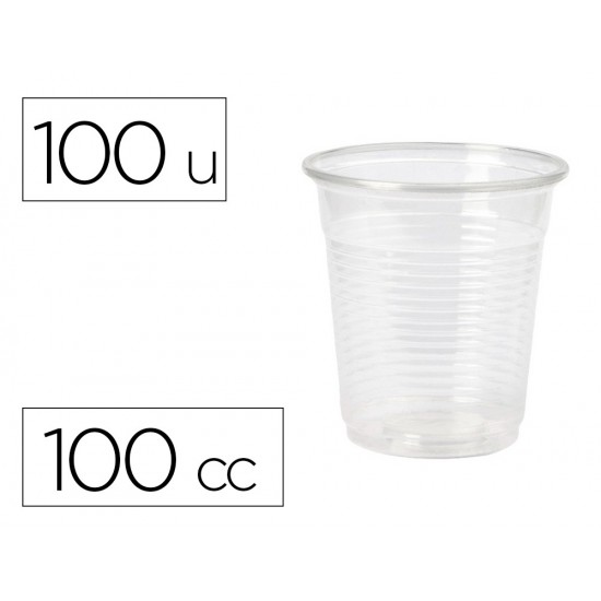 VASO DE PLASTICO TRANSPARENTE 100 CC PAQUETE DE 100 UNIDADES VASO DE PLASTICO TRANSPARENTE 100 CC PAQUETE DE 100 UNIDADES