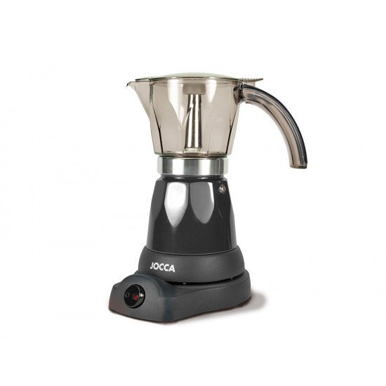 CAFETERA JOCCA ITALIANA ELECTRICA CAPACIDAD 6 TAZAS JARRA TRANSPARENTE SIN CABLES 220-240V COLOR NEGRO CAFETERA JOCCA ITALIANA ELECTRICA CAPACIDAD 6 TAZAS JARRA TRANSPARENTE SIN CABLES 220-240V COLOR NEGRO
