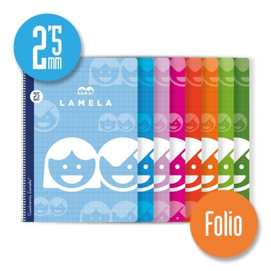 Cuaderno espiral Folio 80 hojas. Cubierta cartoncillo plastificado. Cuadrovía 2 Cuaderno espiral Folio 80 hojas. Cubierta cartoncillo plastificado. Cuadrovía 2