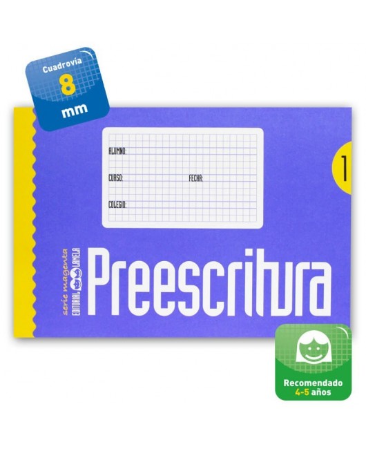 Cuadernillo de preescritura Lamela nº 1